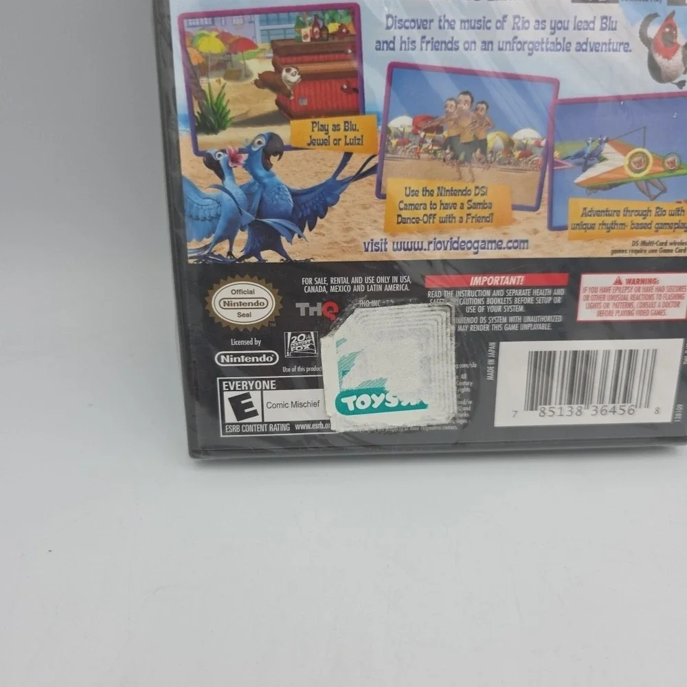 Rio (Nintendo DS, 2011) Game New Sealed Vintage Kids